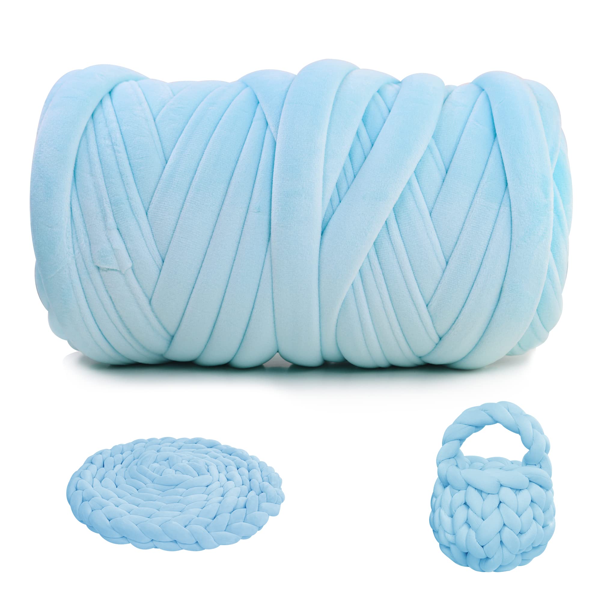 Hilo grueso para tejer brazos suave de forro polar de 2.2 libras para cojines