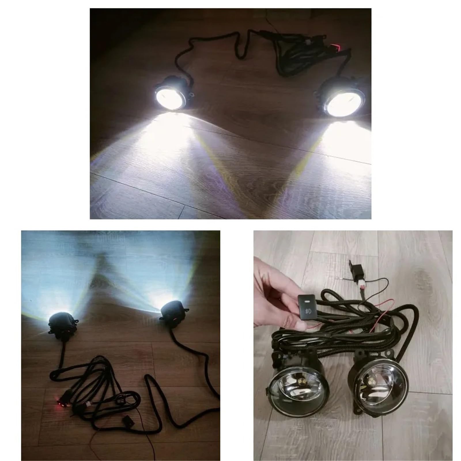 fari fendinebbia Fendinebbia Per Citroen Jumpy Per C1 Per C3 Per C4 Per C5 Per C6 Per C-Elysee Per Berlingo Lampada A LED(Fog lights and wires)