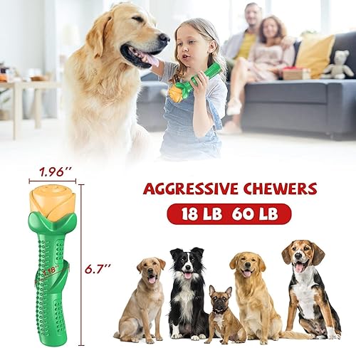 Miniatura 2 de Juguetes para perros para masticadores agresivos, juguete para perros para perros, juguetes interactivos para masticar para entrenar y limpiar los