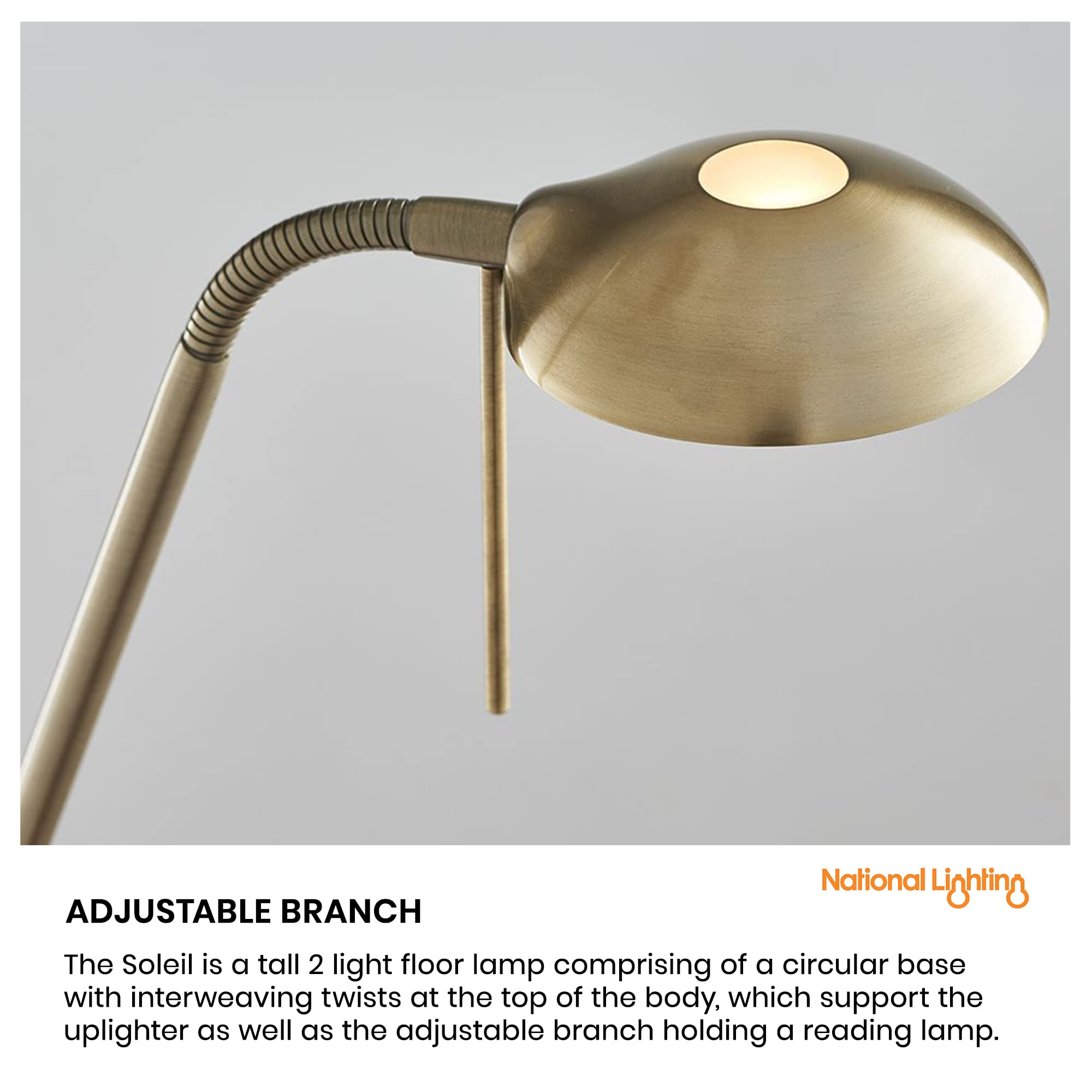 Buy Soleil Mother and Child Floor Lamp with Adjustable Reading Light