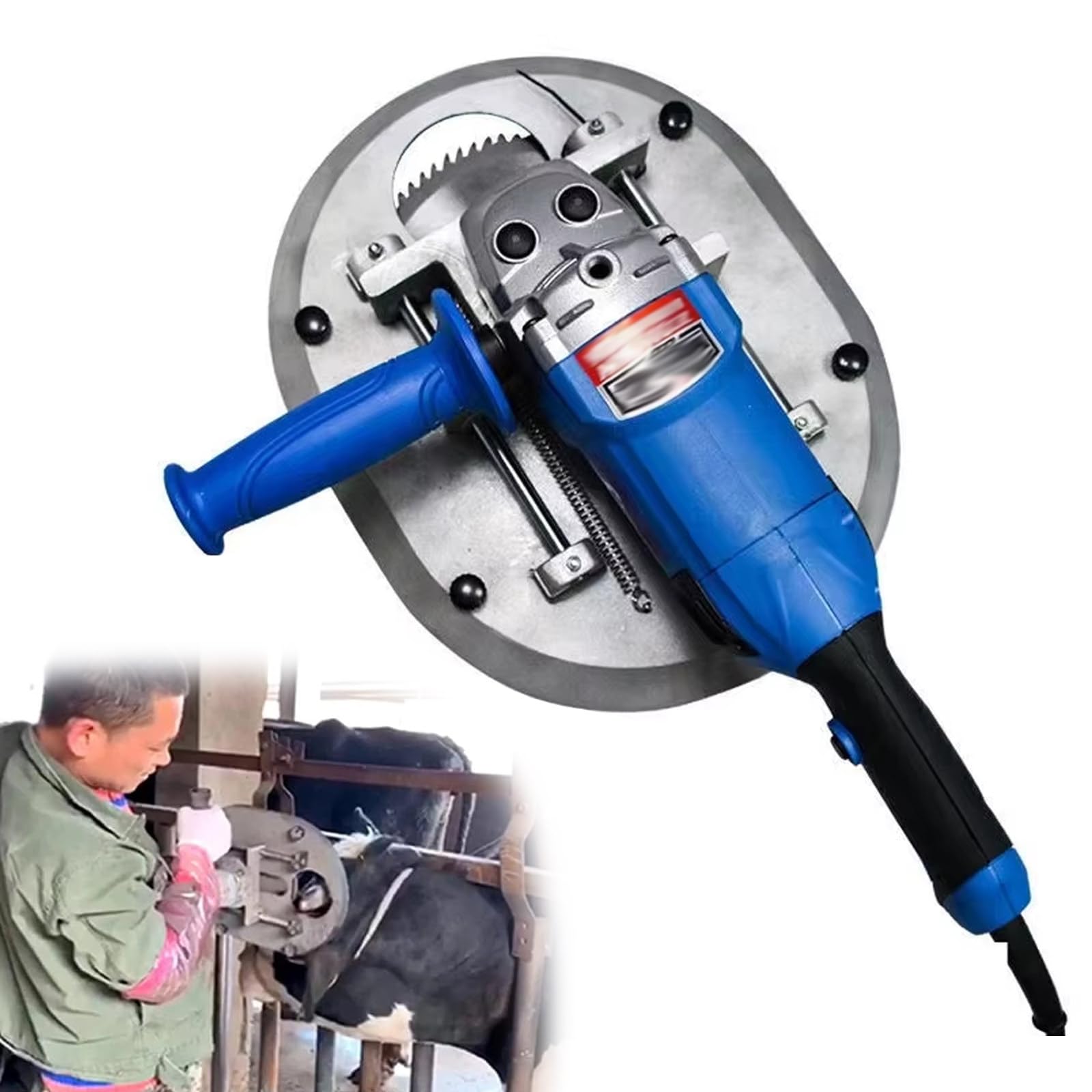 Macchina Elettrica Dehorning per Bovini e Capre, Tagliacorno Professionale con Velocità 8800 rpm, Portatile, Resistente alle Alte Temperature per Vitelli, Ovini, Mucche