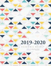 2019-2020 Academic Weekly Planner Appointment Book: Colorful Triangles Cover | 2019-2020 Academic Planner with Hours Daily Appointment Book | 8.00 am ... Academic School Year, Daily Appointment Book)