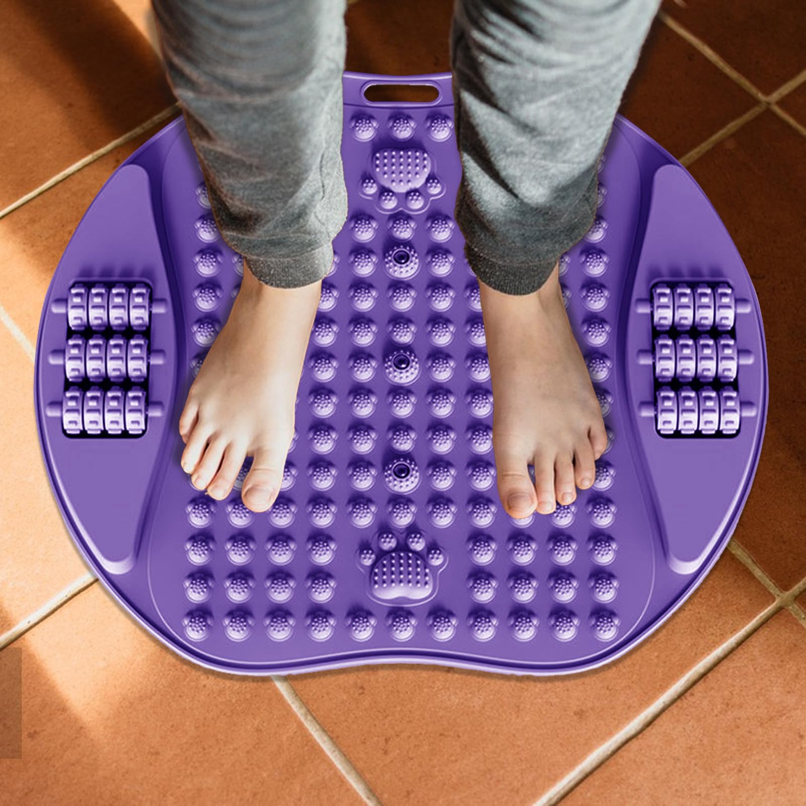 Massagematte für Füße, Massagekissen mit Fußstimulation, ergonomische rutschfeste Platte für bequemes Gehen zu Hause oder im Büro