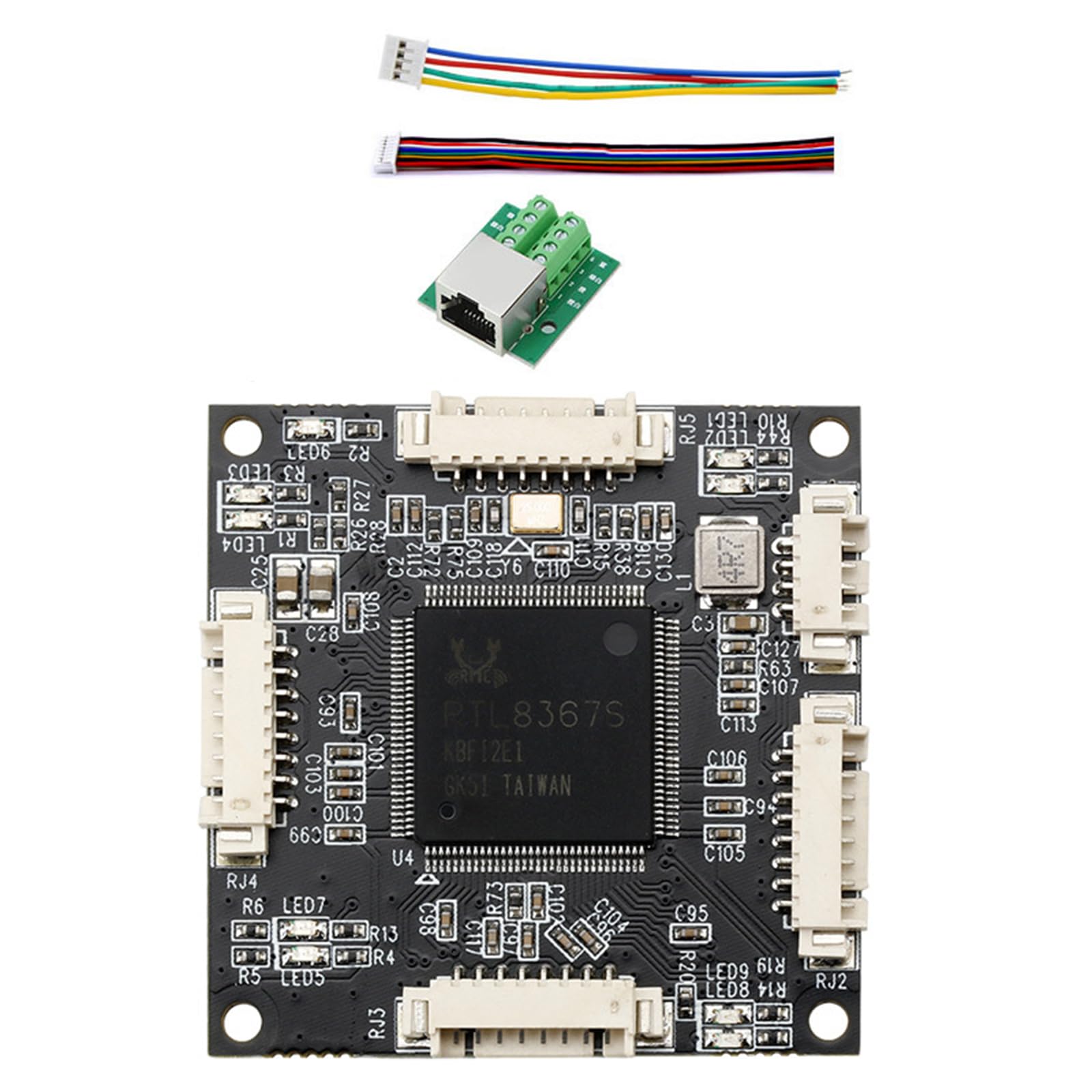 Modulo miniatura dei PWB degli commutatori di rete del porto 10/100/1000Mbps 4 per i sistemi embedded ed i commutatori di Gigabit Ethernet di espansione