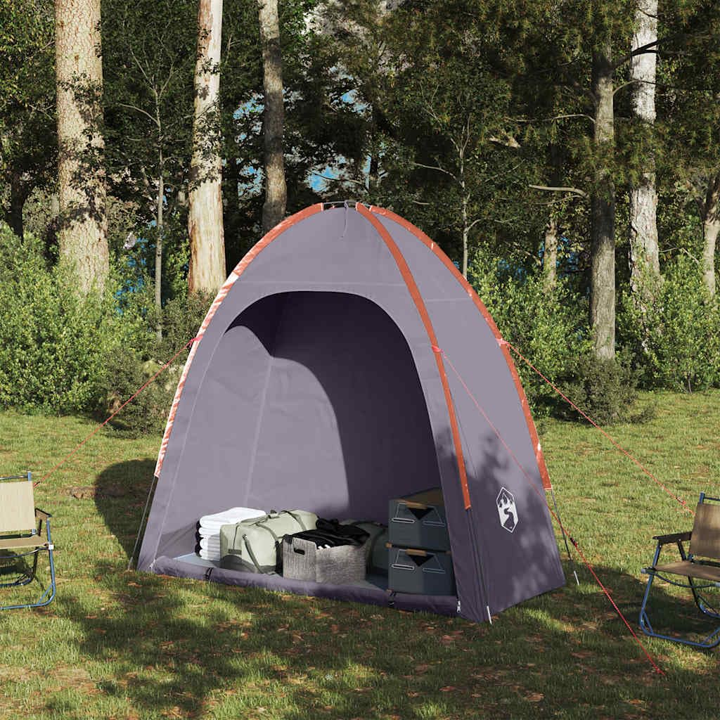 Tienda auxiliar azul impermeable de poliéster 198 x 85 x ligera con bolsa de transporte, tienda de campaña familiar para camping, senderismo, exterior, festival, protección contra el viento y
