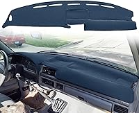 YIZ Custom Dash Cover Mat for Ford F150 F250 F350 Bronco 1992-1997 Navy Blue Dashboard Protector Pad