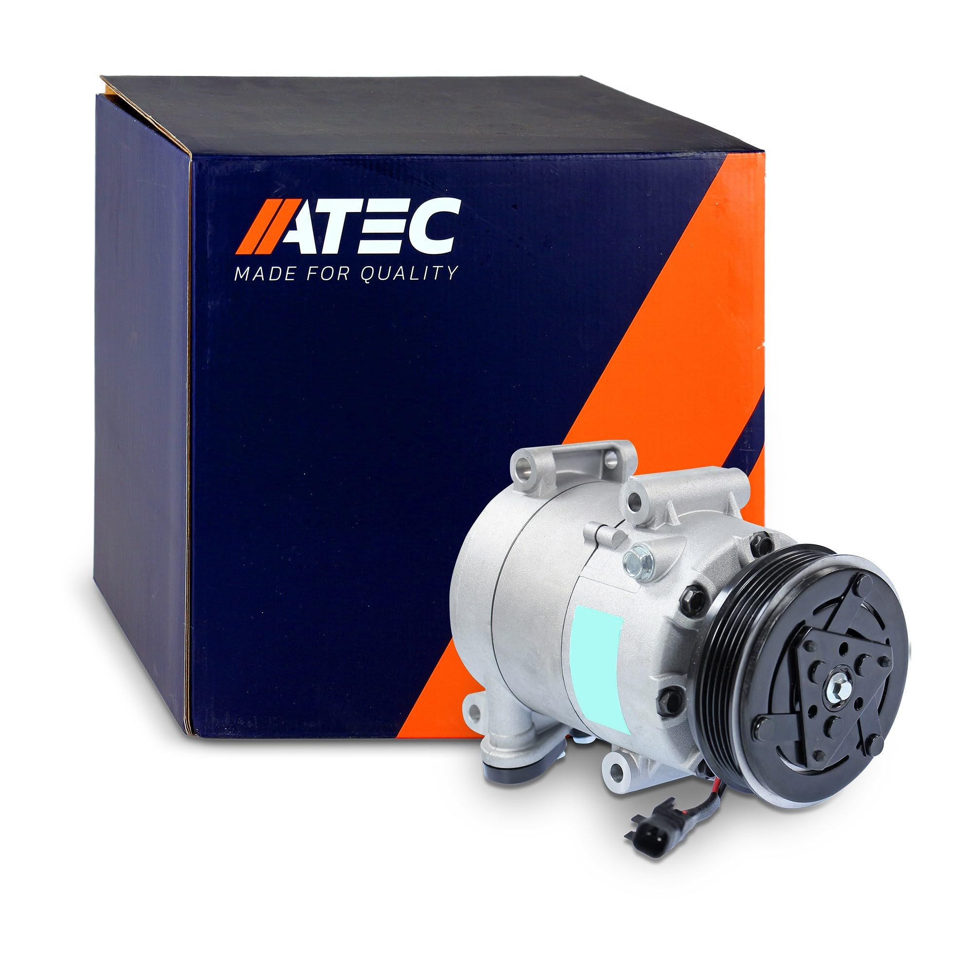 ATEC Germany 1 x air conditioning compressor, compatible with Ford C-MAX (DM2), Focus C-MAX (DM2), Focus Mk2, Volvo C30 (533), S40 2 (544), V50 (545)
