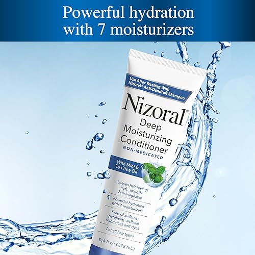 Miniatura 5 de Nizoral Acondicionador hidratante profundo con aceite de menta y árbol de té para todo tipo de cabello libre de sulfatos parabenos fragancias