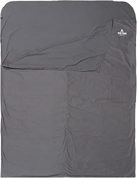 Teton Sleeping Bag Liner; A Clean Sheet Set Anywhere You Go; Perfect for Travel, Camping, and Anytime You re Away from Home Overnight; Machine Washable; Travel Sheet Set for Your Sleeping Bag