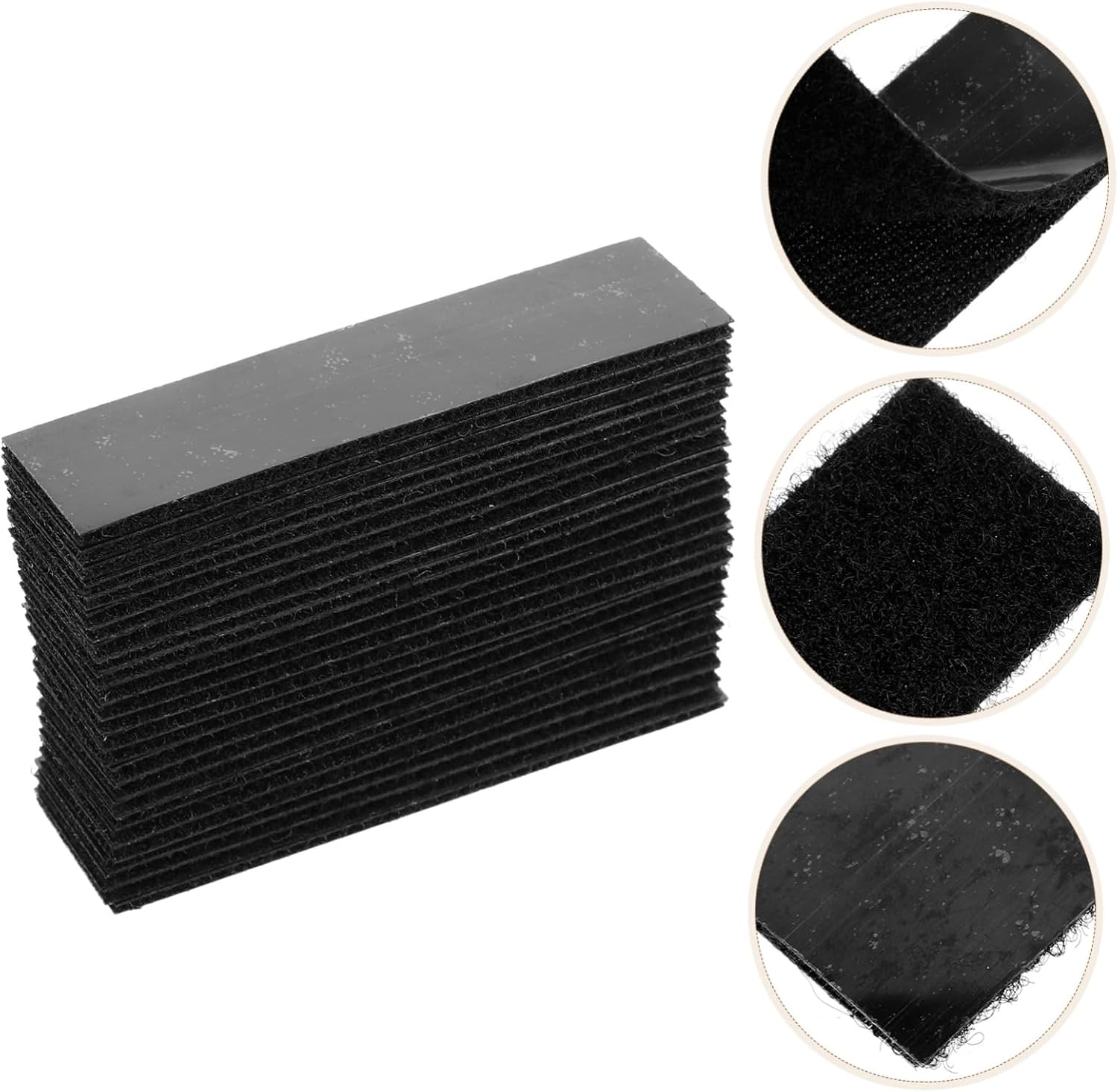 25pcs Double-Sided Adhesive Hook and Loop Strips Durable Self-Adhesive Tape for DIY Crafts Sewing and Home Use