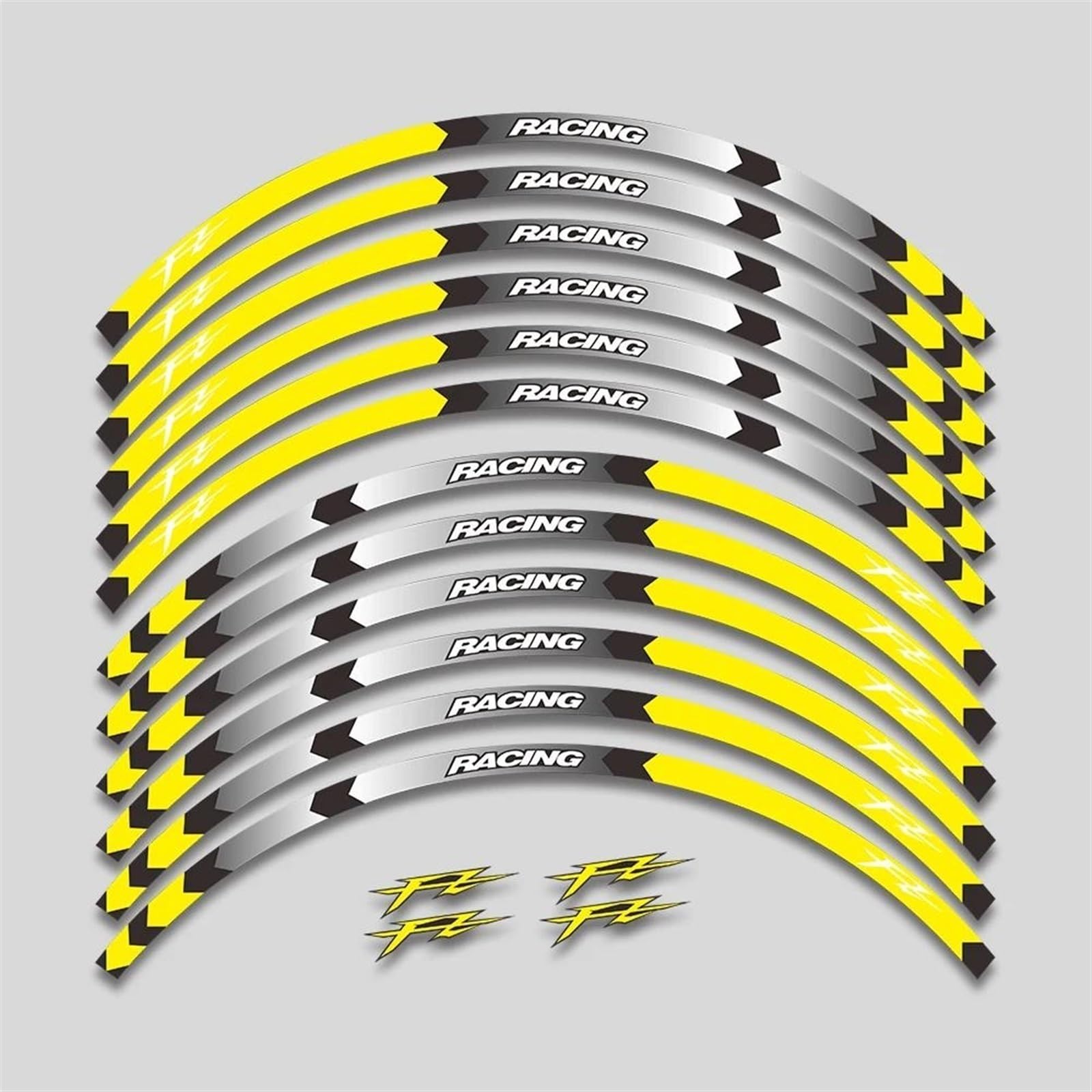 Stickers Motorcycle Wheel Stickers Reflective Decorative for FAZER FZ FZ1 FZ6 FZ07 FZ8 FZ09 FZ10 FZS1000(Style 5)