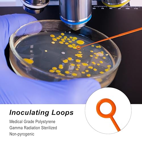 Miniatura 4 de Biologix - 1000 unidades de bucle de inoculación desechable, varilla de muestreo de plástico estéril gamma, herramienta de inoculación de