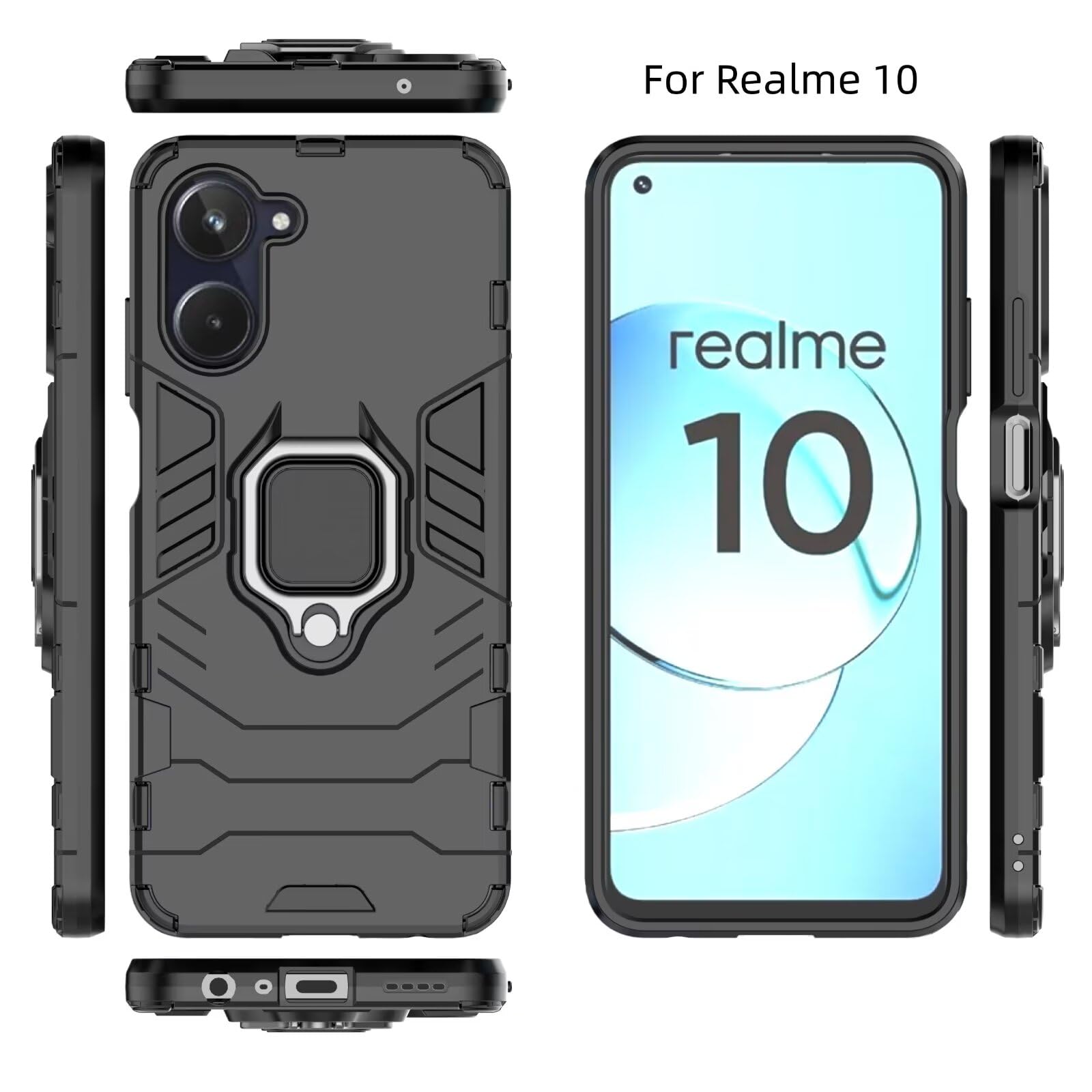 LCEHTOGYE Cover Per Doogee V20 PRO [3 Pezzi] Pellicola Protettiva In Vetro Temperato,Trasparente Custodie Morbido