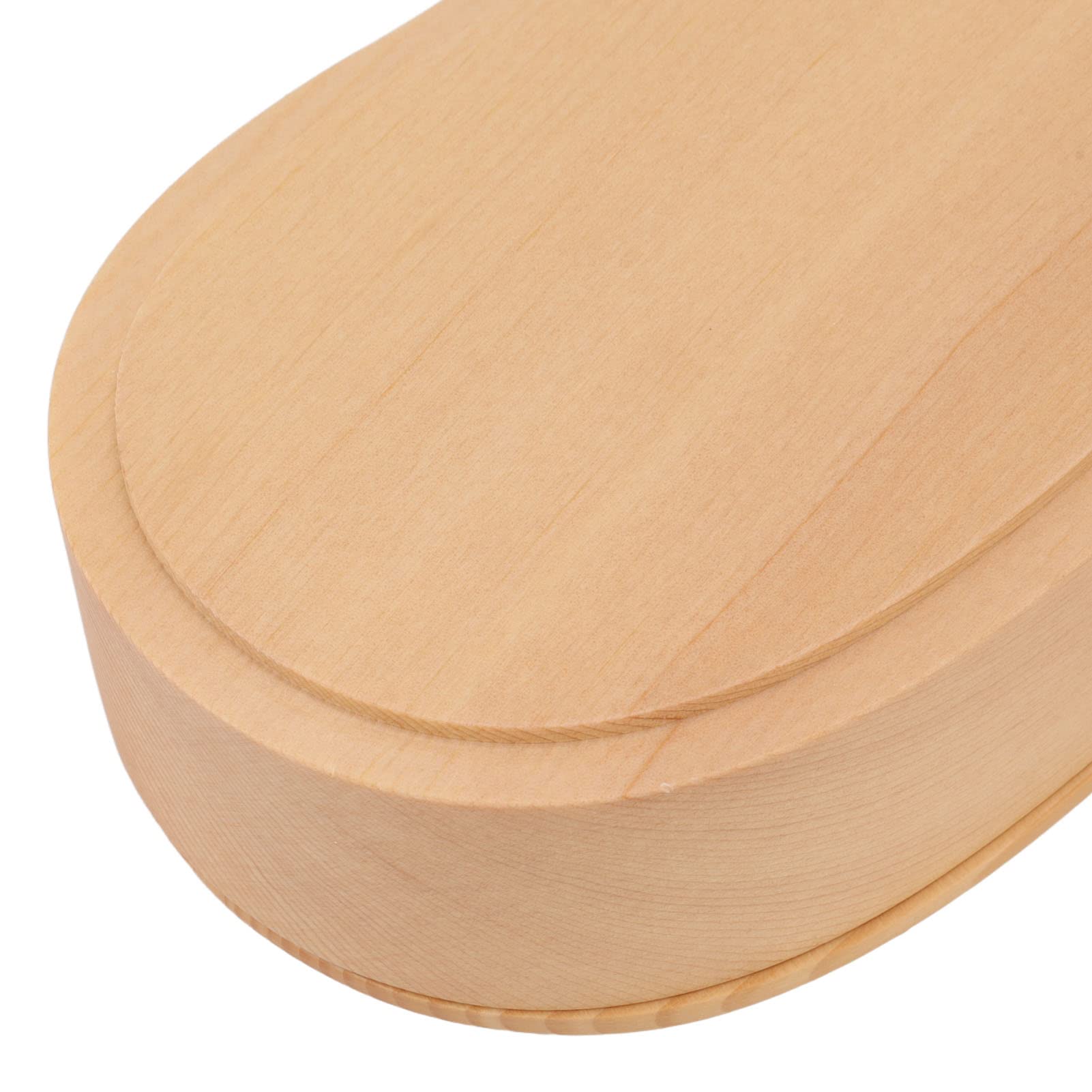 Boîte à, boîte à déjeuner japonaise en bois à double étage, récipient alimentaire avec cloison amovible pour l'école et le bureau