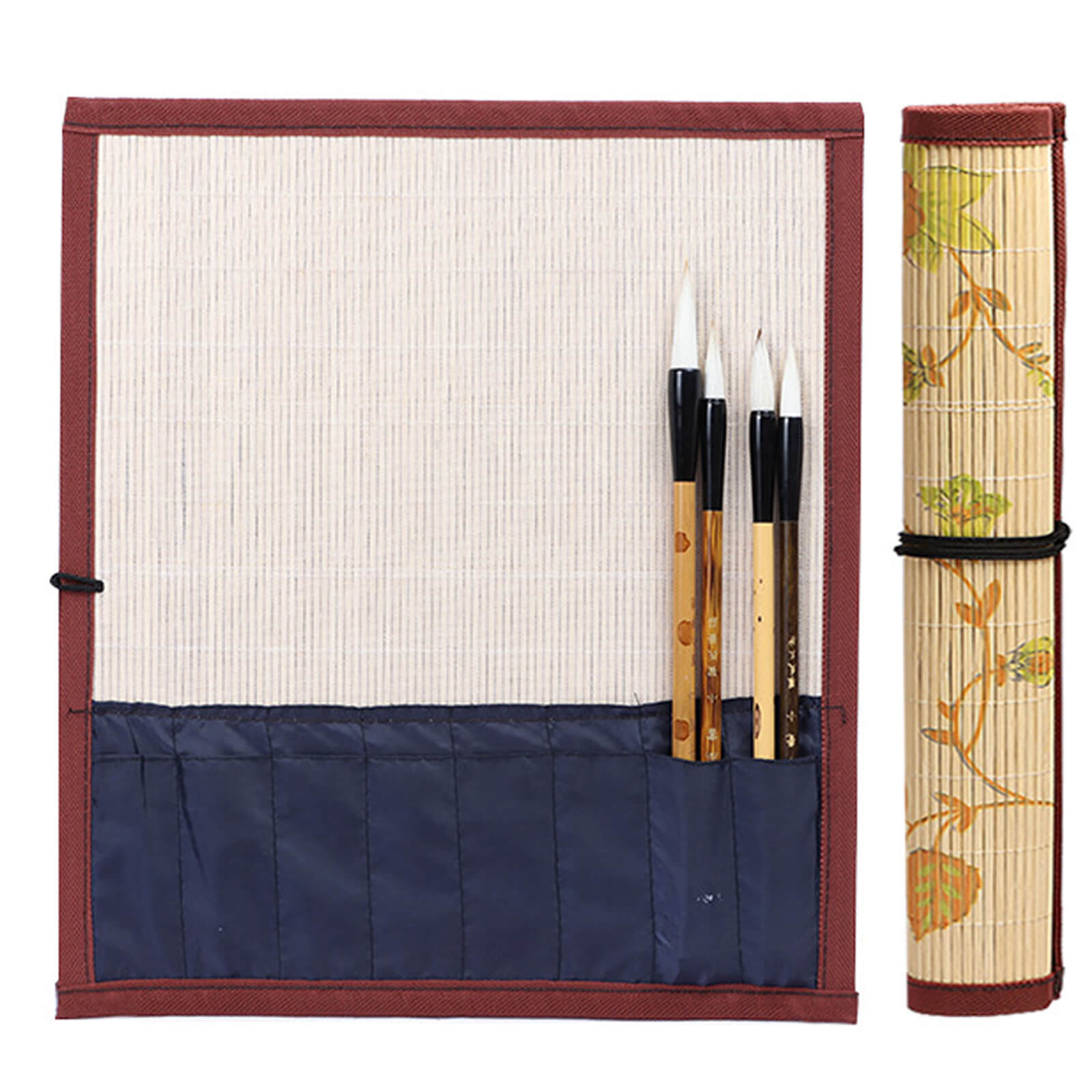 中国美術 青花 五福捧寿 染付筆筒　筆入れ 高10.5cm 旧家蔵出 中国美術 青花 五福捧寿 染付筆筒 筆入れ 高10.5cm 旧家蔵出