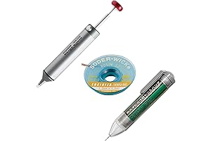 Solder Sucker Pumps with 0.6mm Solder Wire and Solder Wick Set
