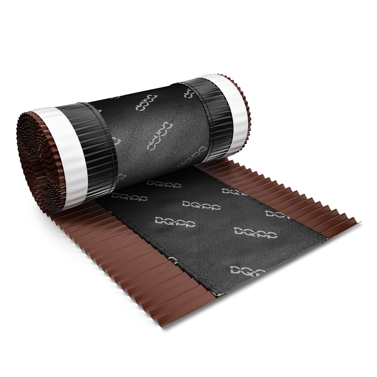 5m x 320mm Brun chocolat closoir ventilé RAL 8017