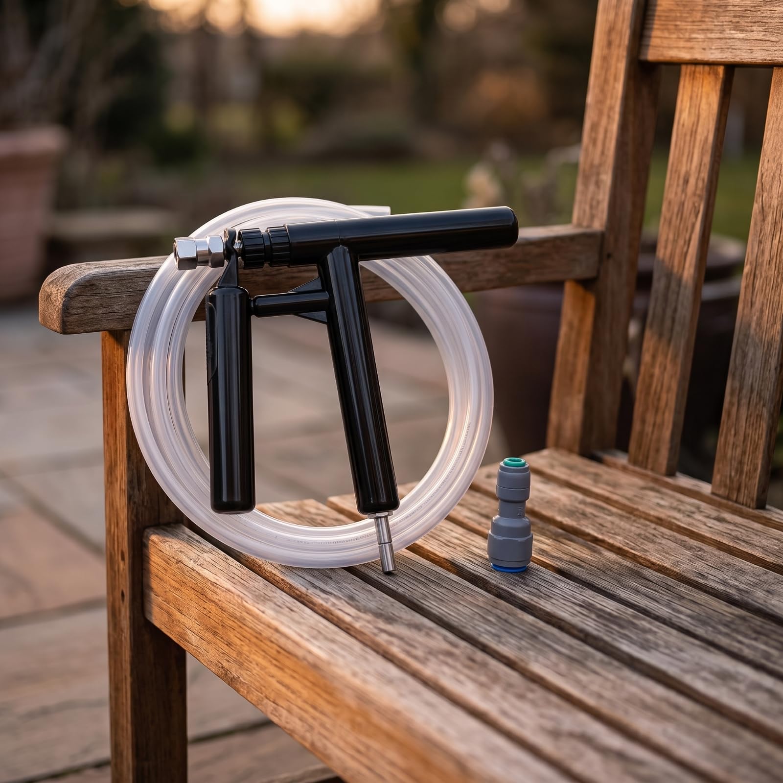 di Erogazione Bevande Dispenser Pompa Manuale a Grilletto Rubinetto Birra Tubo EVA 2m Plastica Nylon per Controllo Del Flusso Portatile Adatto per, 6.3mm A 9.5mm Con Tubo Da 2 Metri