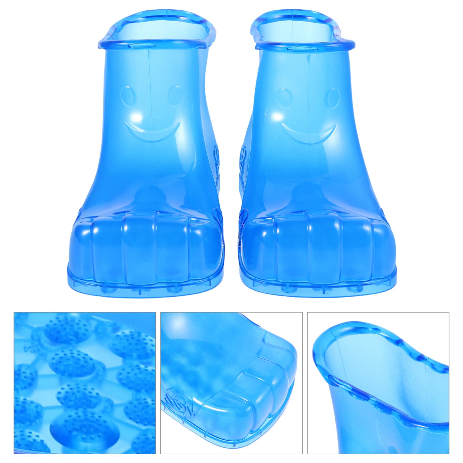 Fußbadeschuhe Hochschaft 18cm, Pvc, 1 Paar für Erwachsene | Heimgebrauch, Größe bis 45, Blaues Modell, Geeignet für Familie und Innenbereich