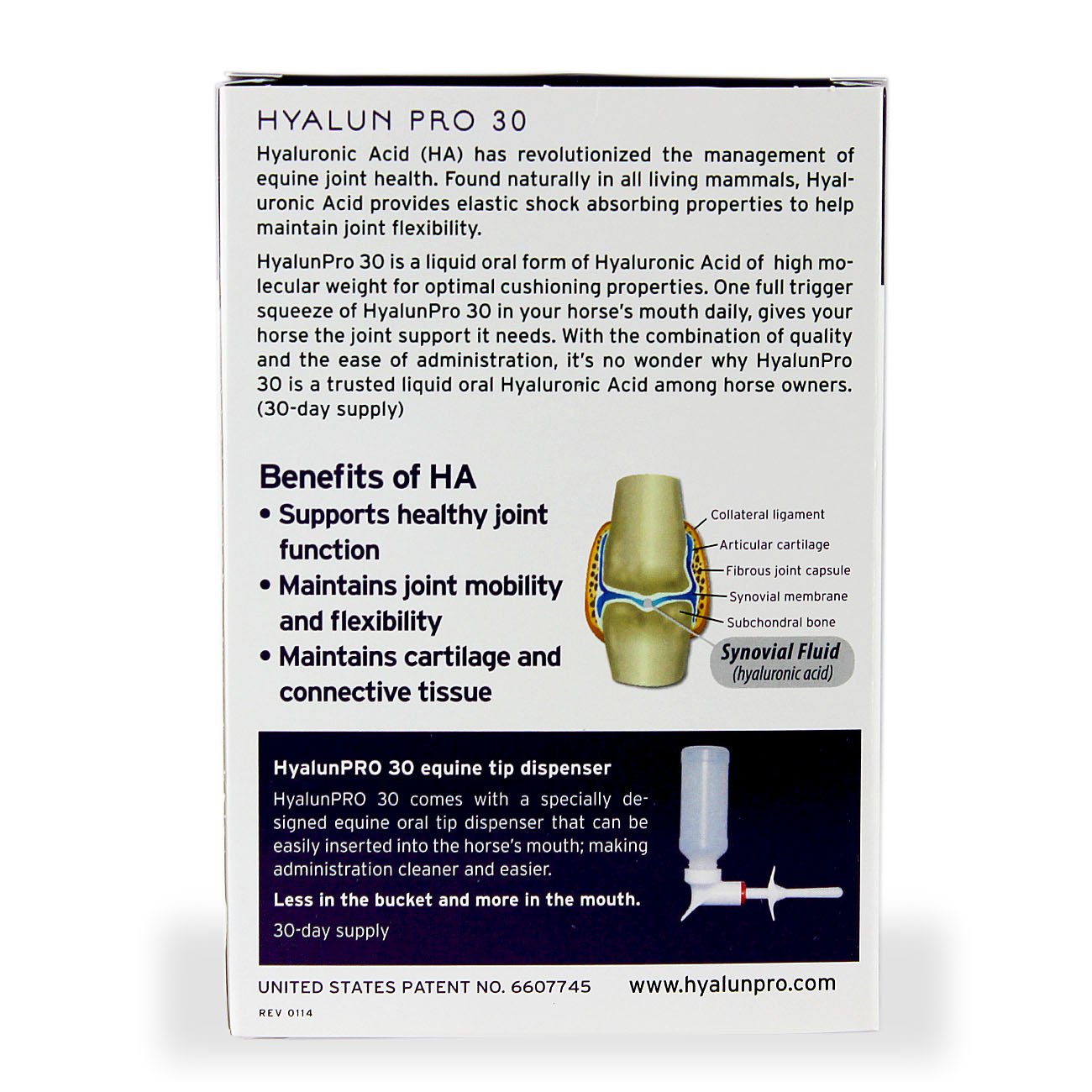 Hyalogic Hyaluronic Acid for Horses 90 Day Supply Easy Oral Tip