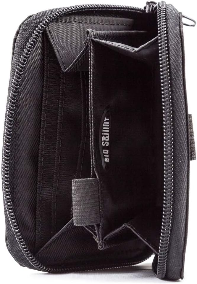 Big Skinny Women's Lynx Zippered Slim Wallet, Holds Up to 30 Cards