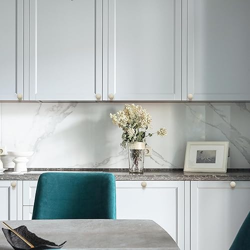 Miniatura 5 de Ravinte Paquete de 10 pomos de gabinete de níquel cepillado para gabinetes de cocina, pomos redondos para cajón, tiradores plateados para cajones,