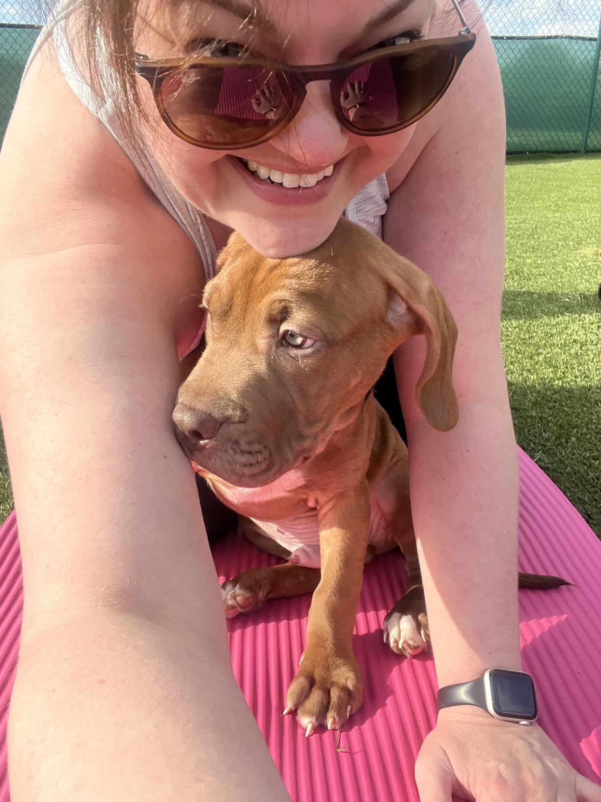 Great for puppy yoga!!