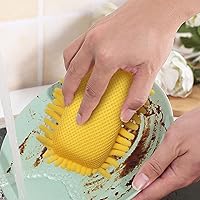 Vista 5 de Kitchen by Scrub- it - Esponja de microfibra antiarañazos para esponjas multiusos junto con poder de fregado resistente, limpieza sin esfuerzo