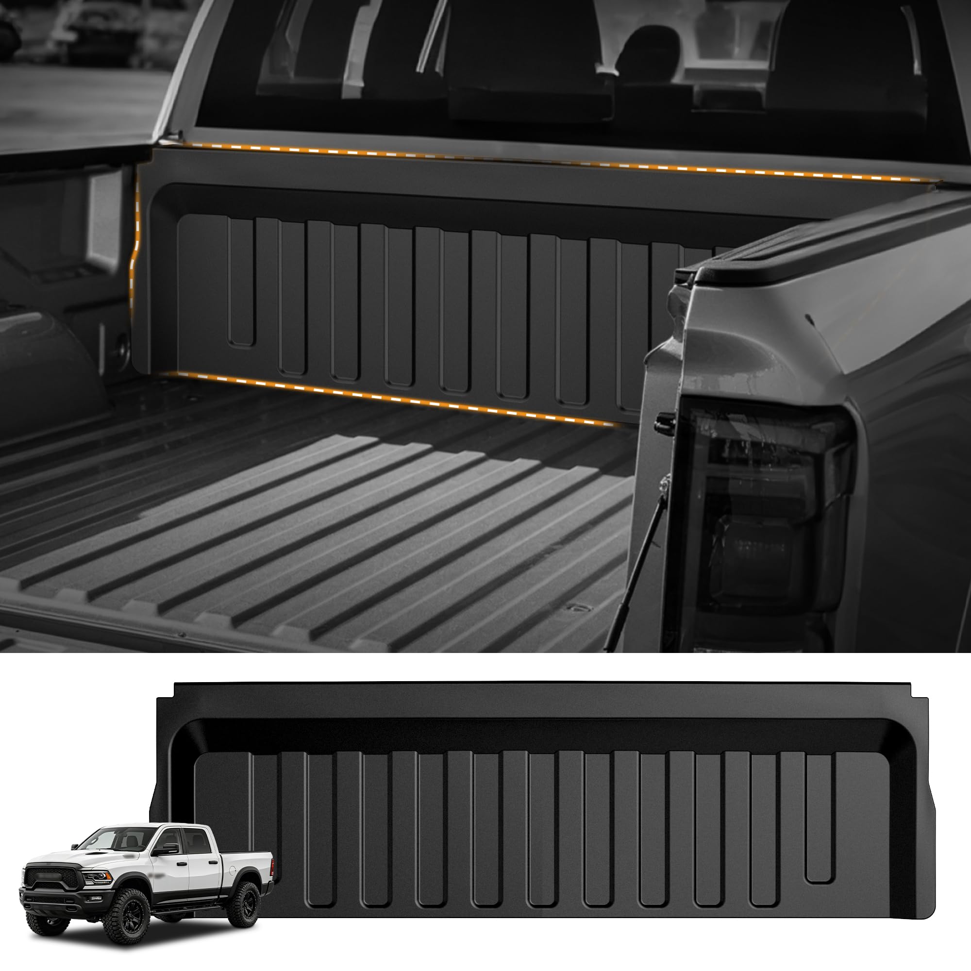Front Bed Panel Protector Fit for 2019-2026 2027 Ram 1500