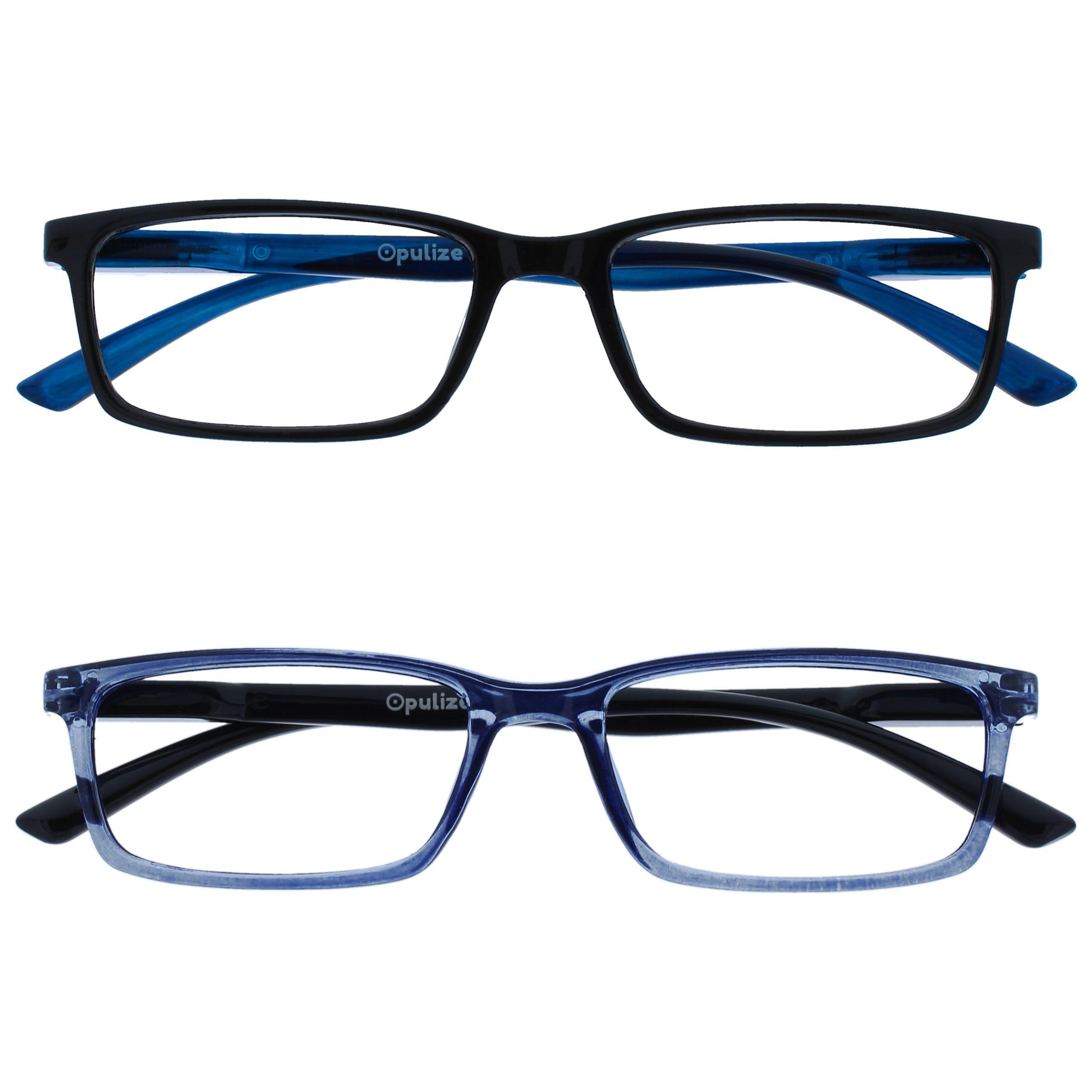 OPULIZE See Gafas Lectura Filtro Luz Azul x3 Estrecha Bisagras de Resorte Mejoran Sueño Reducen Dolor de Cabeza Ordenador Videojuegos Antirreflejante Azul Morado Turquesa Hombre Mujer BBB9-35Q +2.00 — view 14