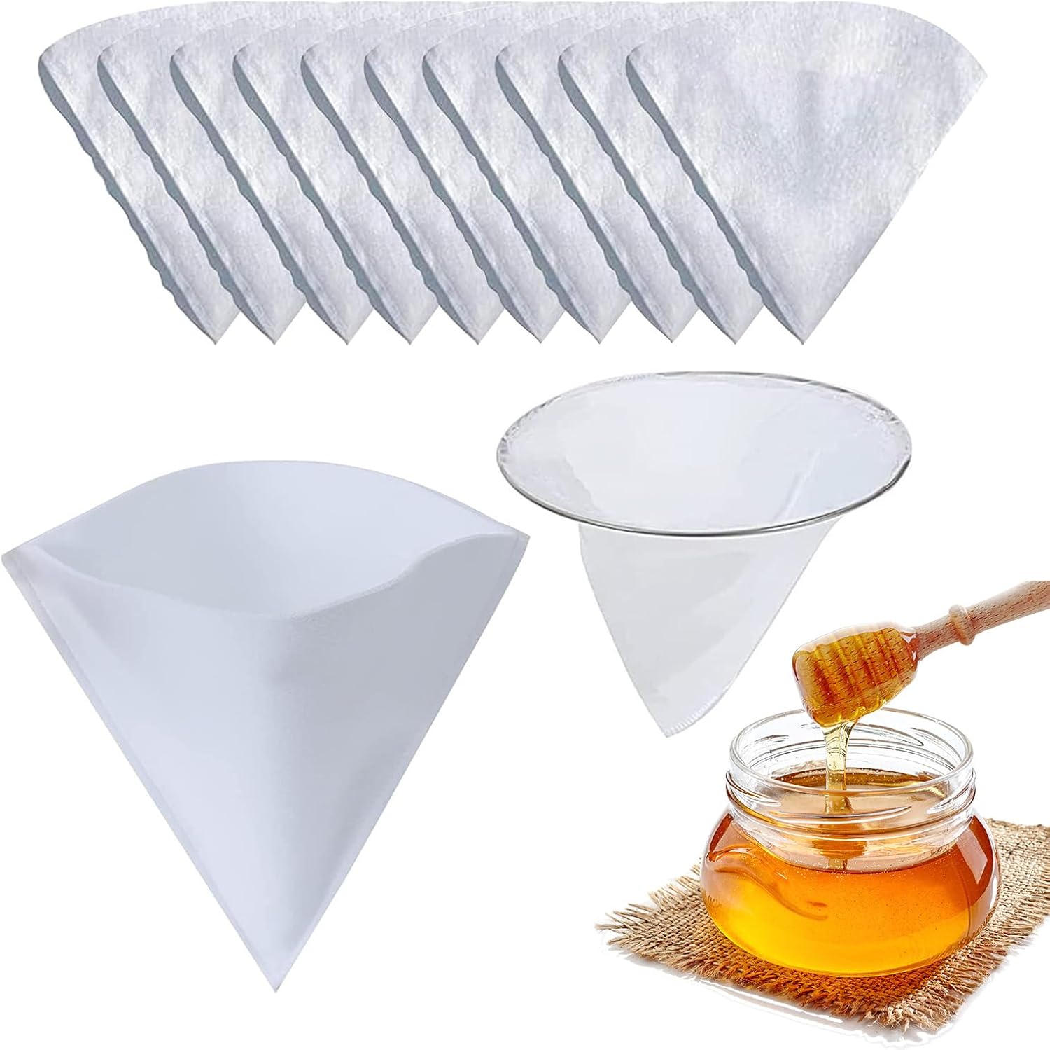 10 Pcs Maple Syrup 1 Quart Filter Set Maple Tree Sap Sugaring Strainer