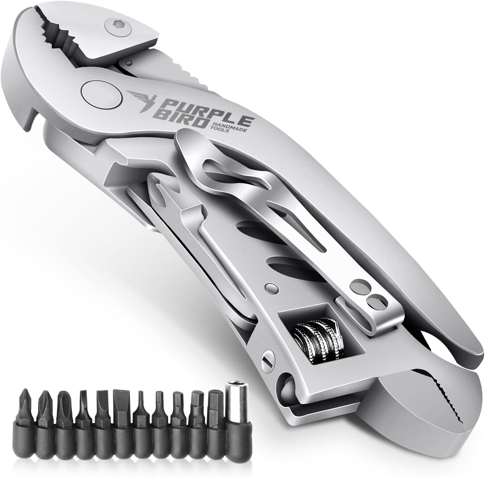 NEKAVA 5in1 Multitool Multifunktionswerkzeug mit Klappmesser in schwarzem Edelstahl und