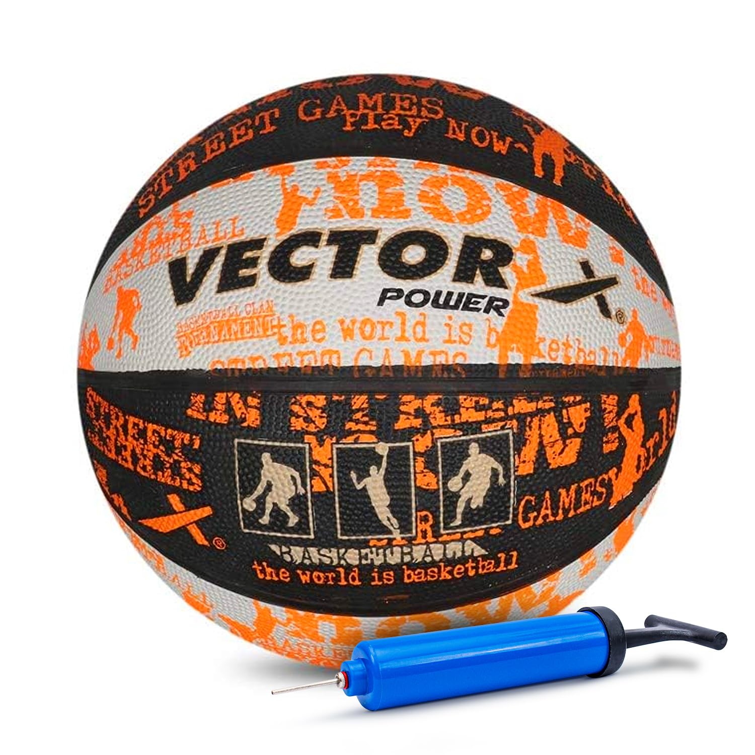 Vector X Power Basketball with Free Air Needle with Pump (B0CMQD1RC8) Amazon Price History, Amazon Price Tracker