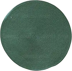 Jogo Americano Redondo - Kit 6 Peças… (Verde Escuro)