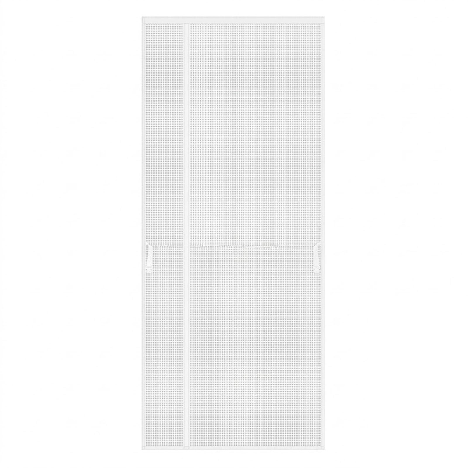 Moustiquaire porte magnétique blanche 80x220cm en fibre de verre pour balcon
