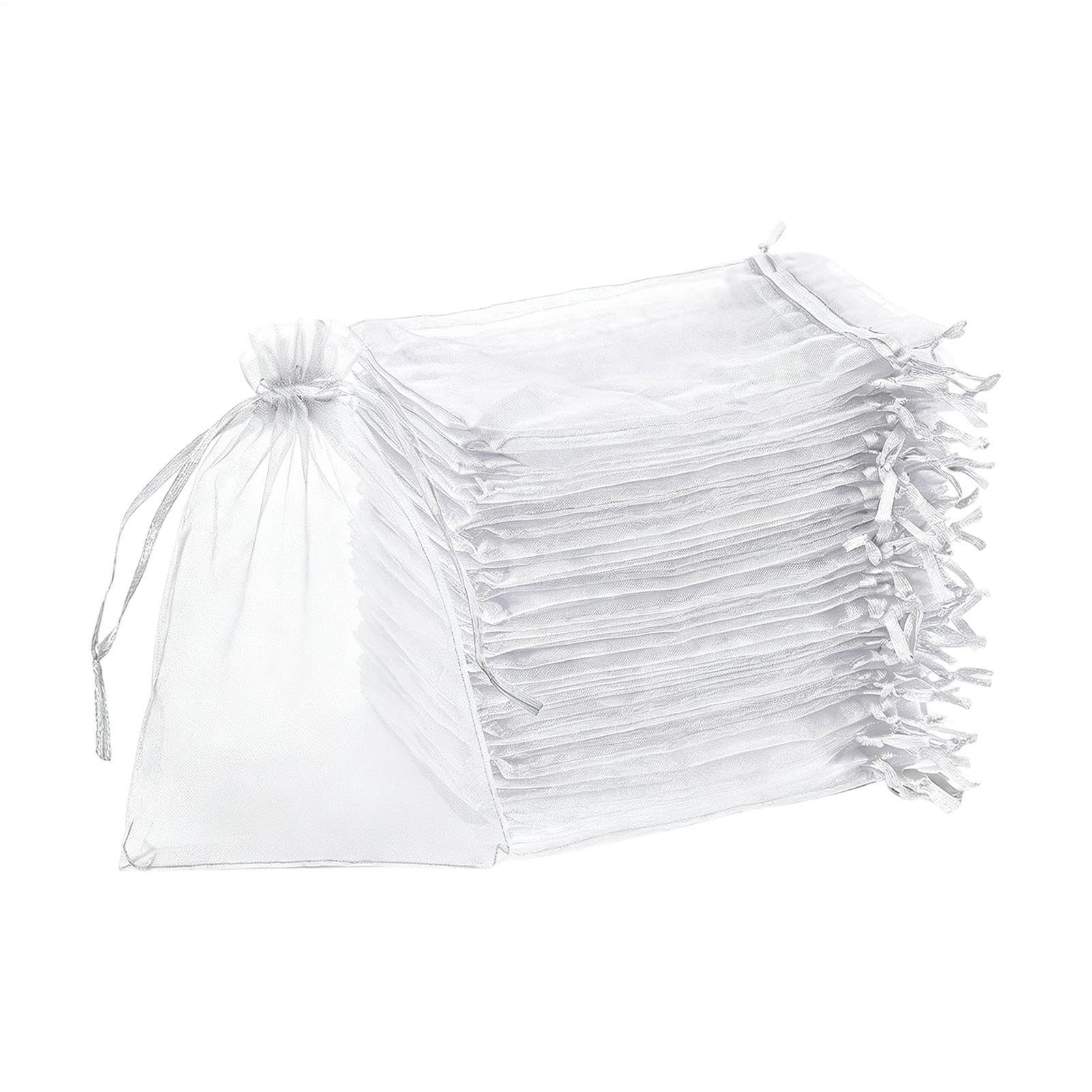 Bolsas de protección de frutas – 100 fundas de red de jardín reutilizables transpirables para árboles frutales con cordón para uvas, tomates, fresas, arándanos, mango, protección de huertos