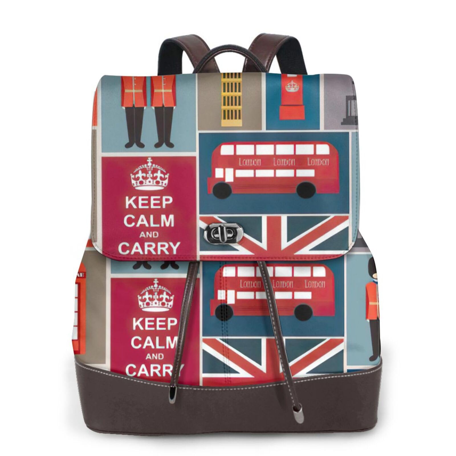 Sac à dos voyage cuir noir Angleterre idéal pour escapades de week-end - 5