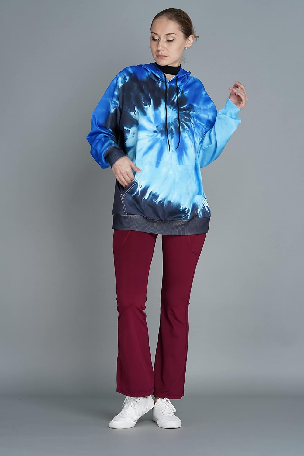 Mens Tie Dye Hoodie Pullover Hoody Hooded Sweatshirt, Tie Dye Hoodies for Men - Image 7