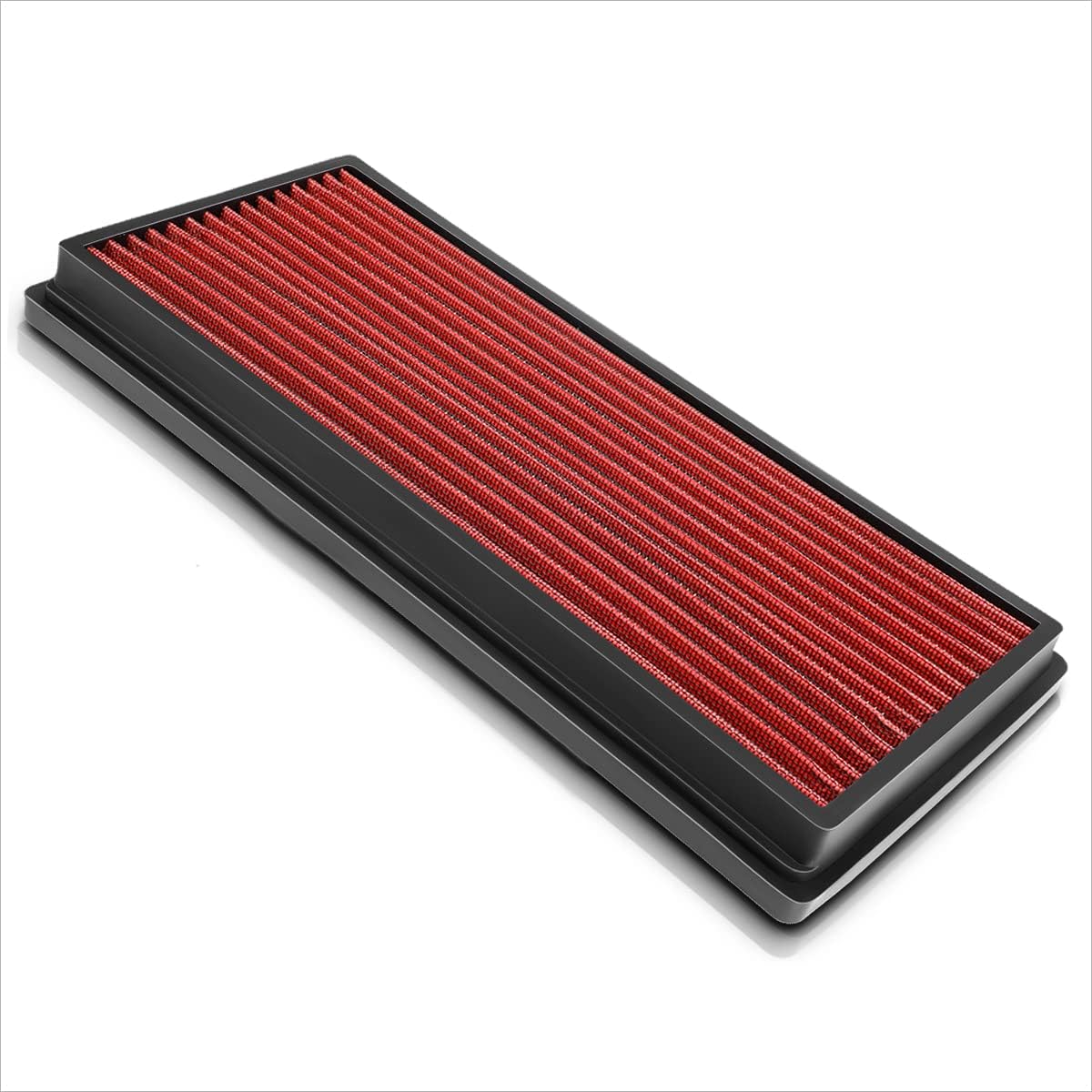 Red Reusable&Washable High Flow Drop-in Air Filter Compatible with 97-06 Jeep Wrangler