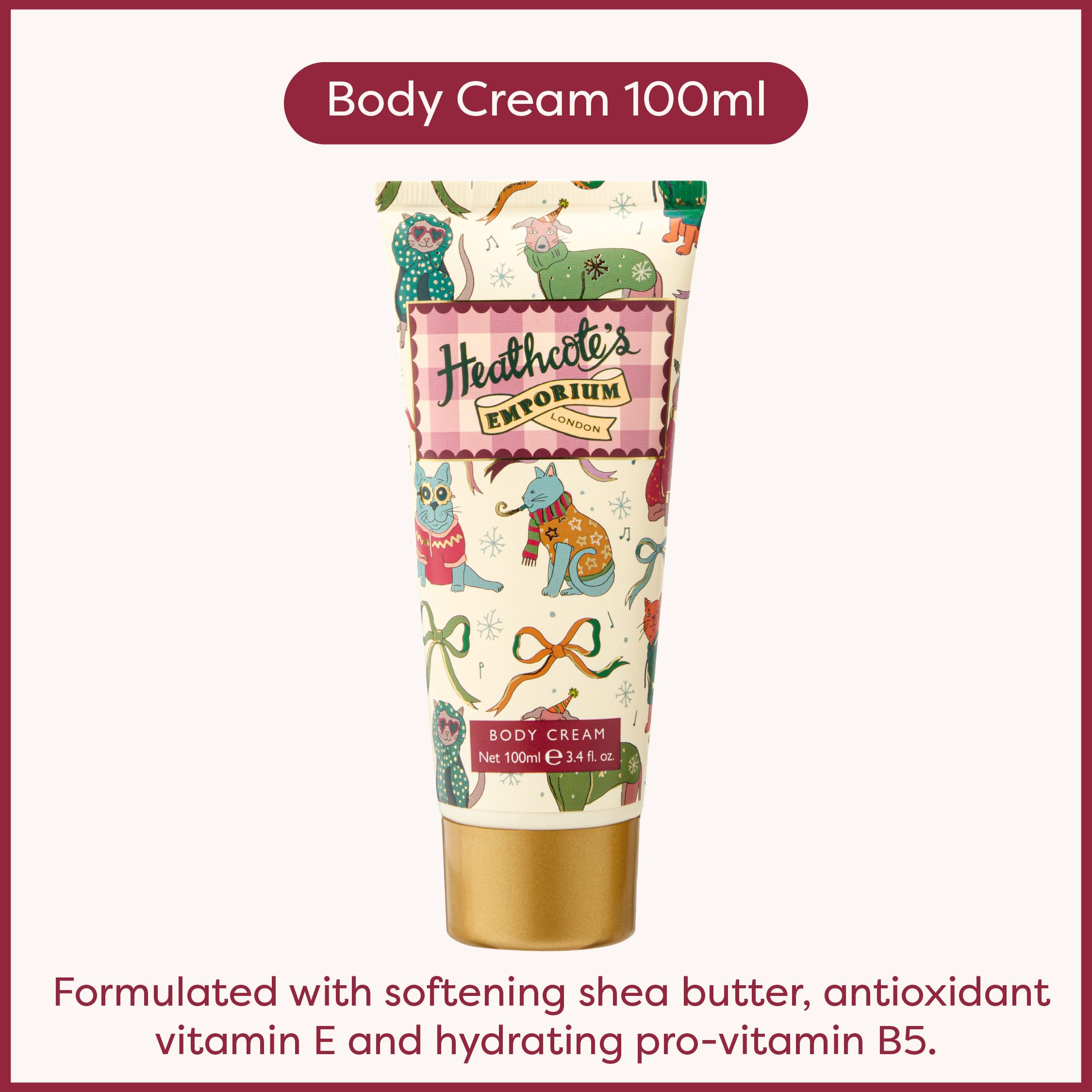 Heathcote & Ivory Body Wash and Cream x2 100ml in Reusable Tin, Moisturiser, Shea Butter, Vitamin E, Travel Size - Image 4