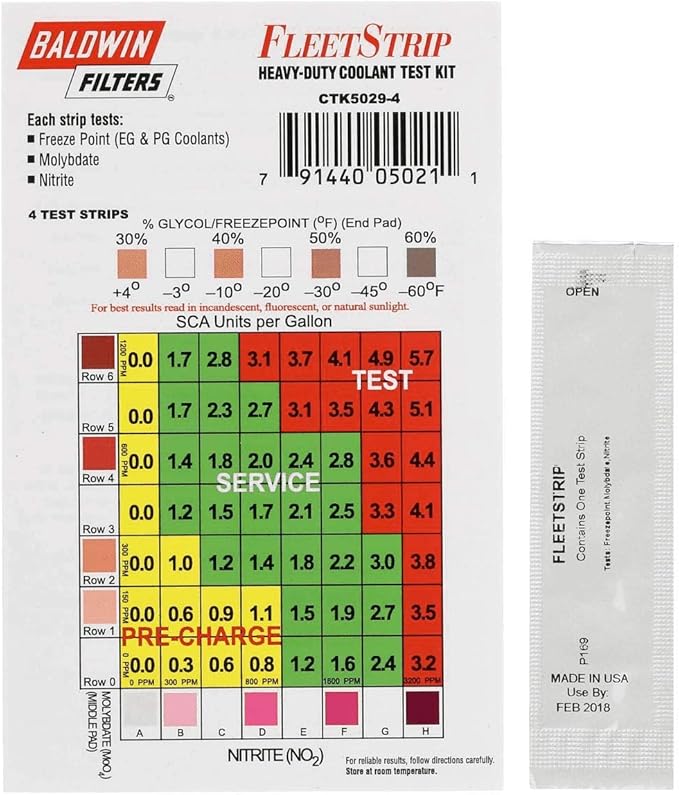 Baldwin CTK50291 Coolant Test Strip Automotive