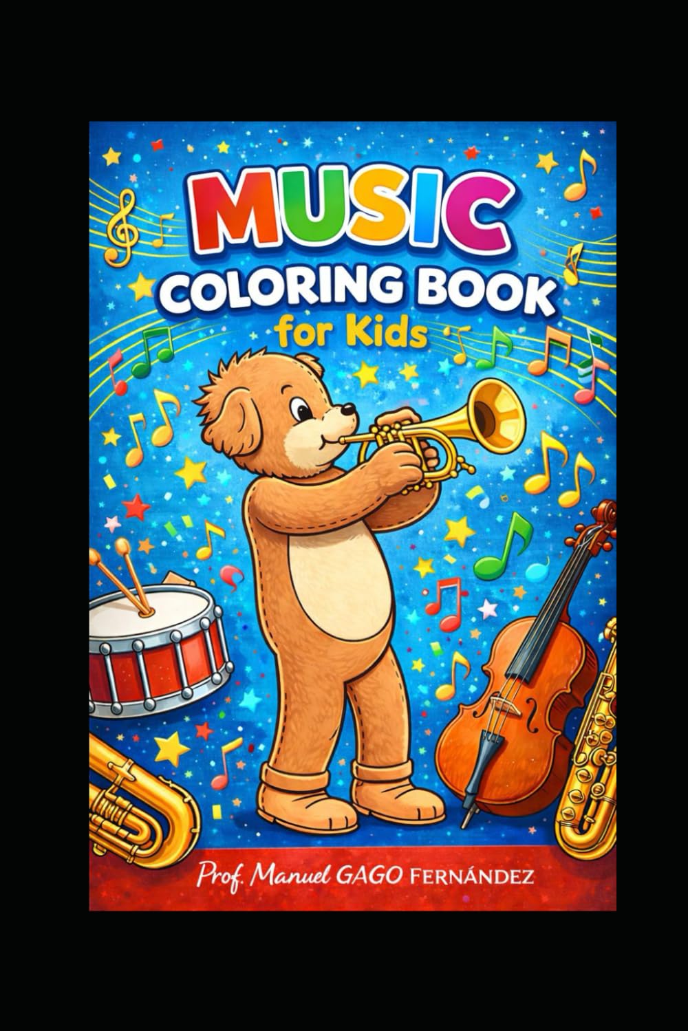 Music Coloring Book for Kids: Fun and Easy Musical Instrument Coloring Pages for Children Ages 6–17