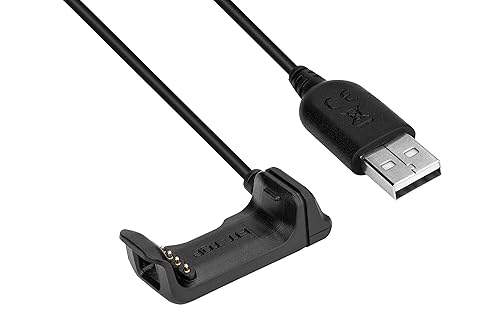 Cable de 393 pies de longitud para Garmin Vivoactive HR cargador de repuesto cable de datos síncrono y 2 protectores de pantalla de vidrio templado