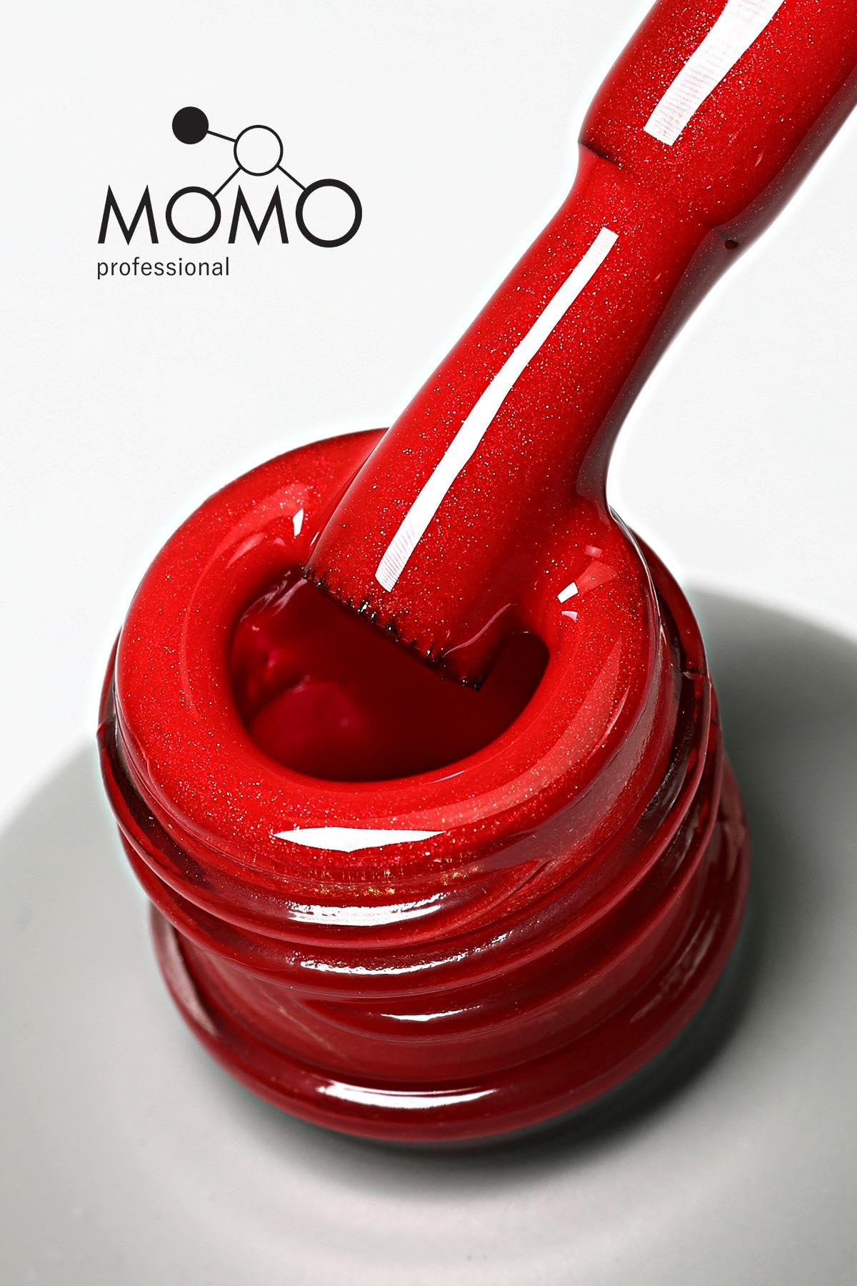 MOMO professional Kalıcı Oje S023 Işıltılı Klasik Kırmızı 14 ml