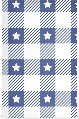 BduBz Gingham-Pattern-Pastel-vichys Premium Kitchen Towels with Hanging Loop Set Dish Towels for Kitchen, Kitchen Dish Cloths, Absorbent Tea Towels,