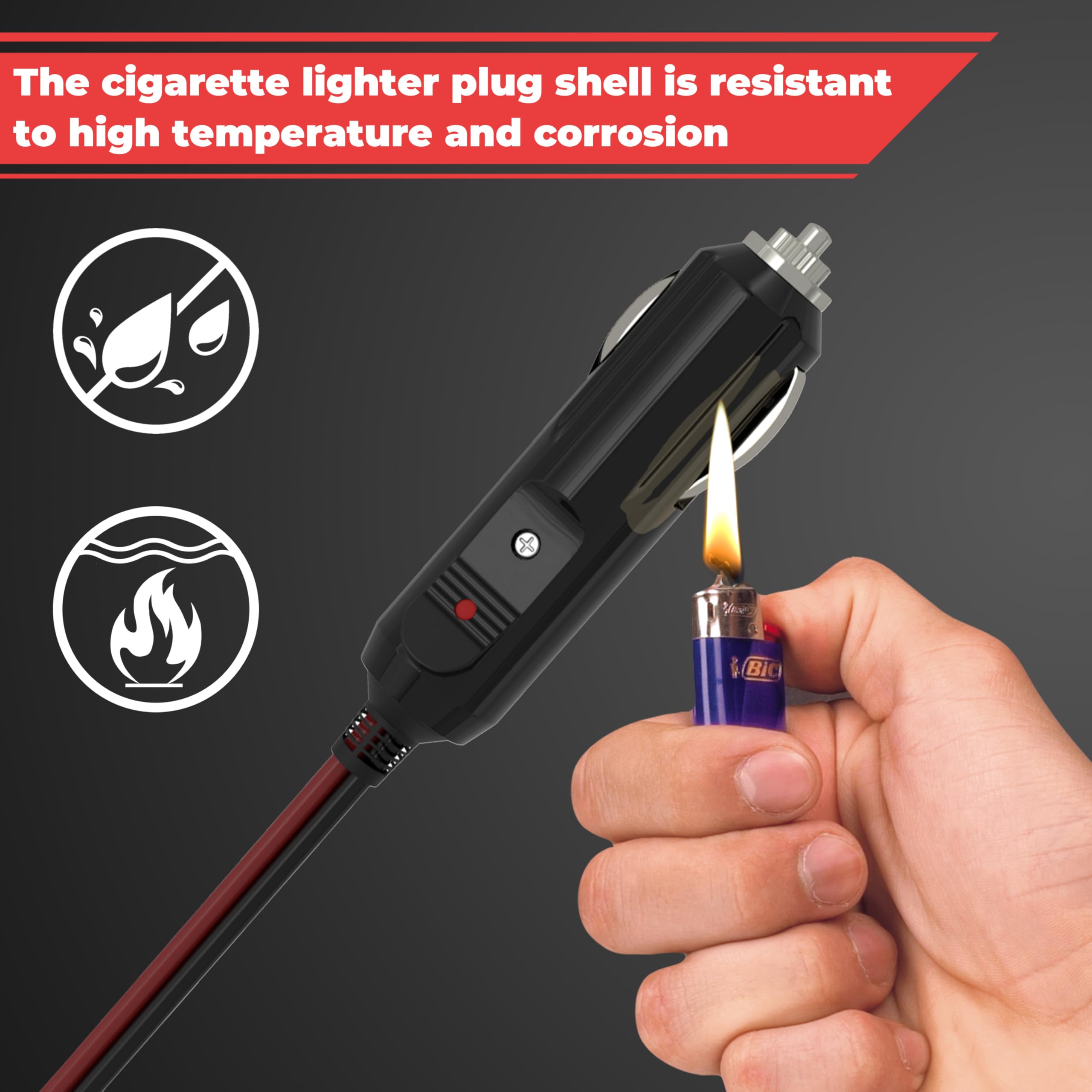 what size wire for 12v cigarette lighter Amazon.com: BFXM 12V Cigarette Lighter Plug with 1FT 16 AWG Wire,  Automotive Replacement Cigarette Lighter Male Plug Adapter with LED Light,  Car Cigarette Lighter Adapter with Fused Replacement (2 Pack) : Automotive