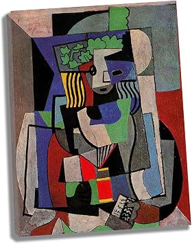 Lasite Pablo PicassoThe studentWall Art for Bedroom Wall Decor for Home kitchen Office Modern Canvas Artwork Picture on Canvas Ready to Hang30x39cm 12x15inch,Framed