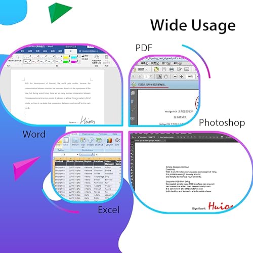 Miniatura 4 de Huion Osu almohadilla de dibujo de 4 x 223 pulgadas Negro