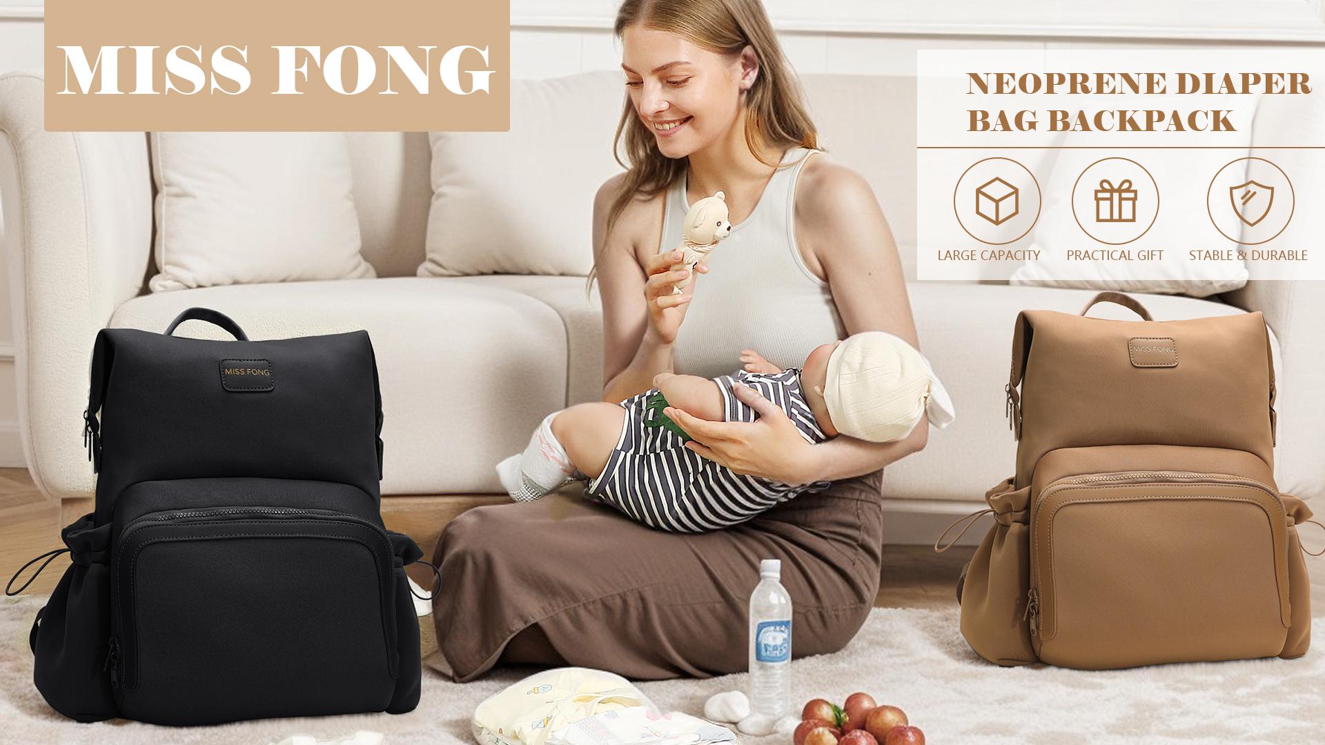 Amazon.com: miss fong Diaper Bag Backpack - Baby Diaper Bag  display picture 2