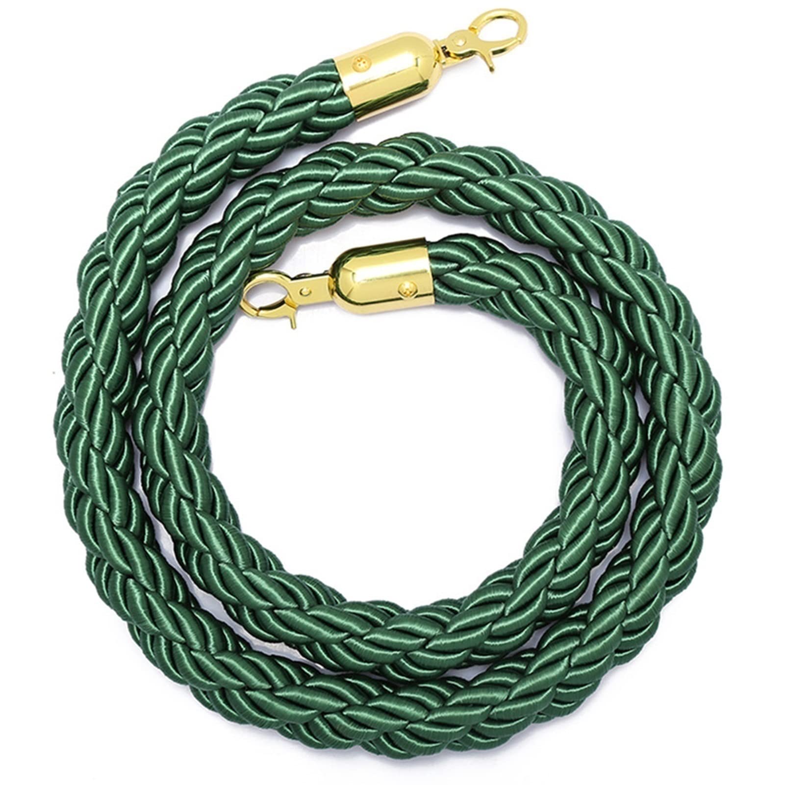 WQPMNYG Queue Barrier Ropes for Crowd Control, Stanchion Hemp Rope Barriers Queue Line Rope for Stanchion Posts Queue Pole, Rope Safety Barrier with Polished Snaps, Stanchion Queue Barrier Rope 3/4/